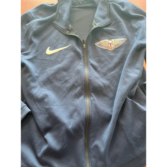 Nike Other - Nike Men's New Orleans Pelicans Dri FIT Full Zip Jacket XXL Navy Blue
